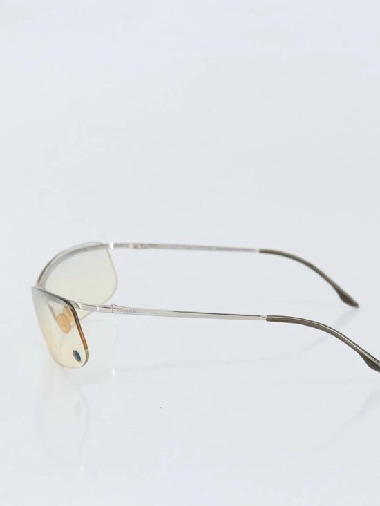 CHANEL Sunglasses metal Silver CC Auth BA10543 main image 14